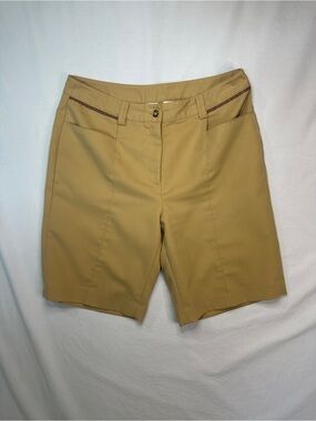 EP Pro Women's Camel/Tan Golf Bermuda Shorts